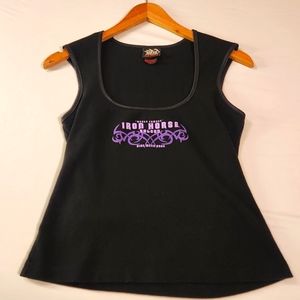Vintage Motorcycle Tank Top Iron Horse Bike Week 2004 W XL Like New